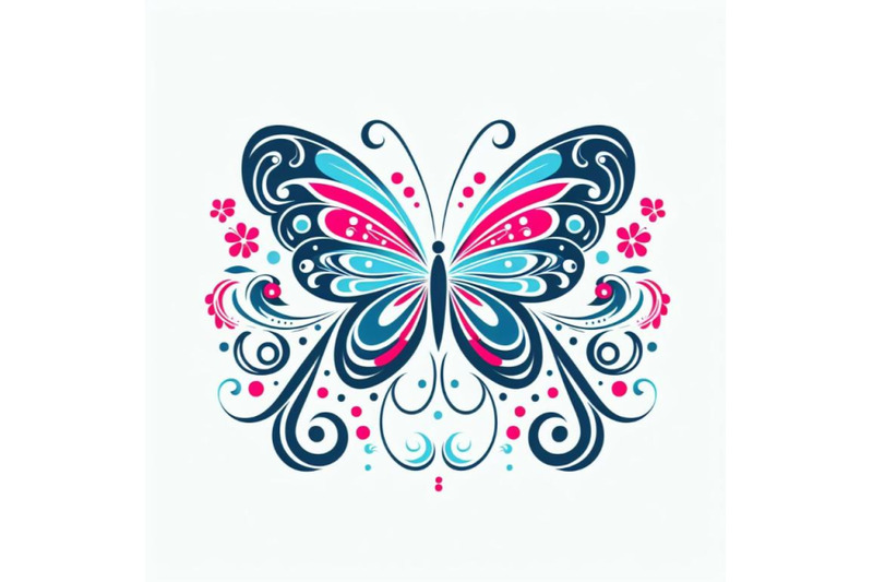 butterfly-design-over-white-background-abstract-vector-art