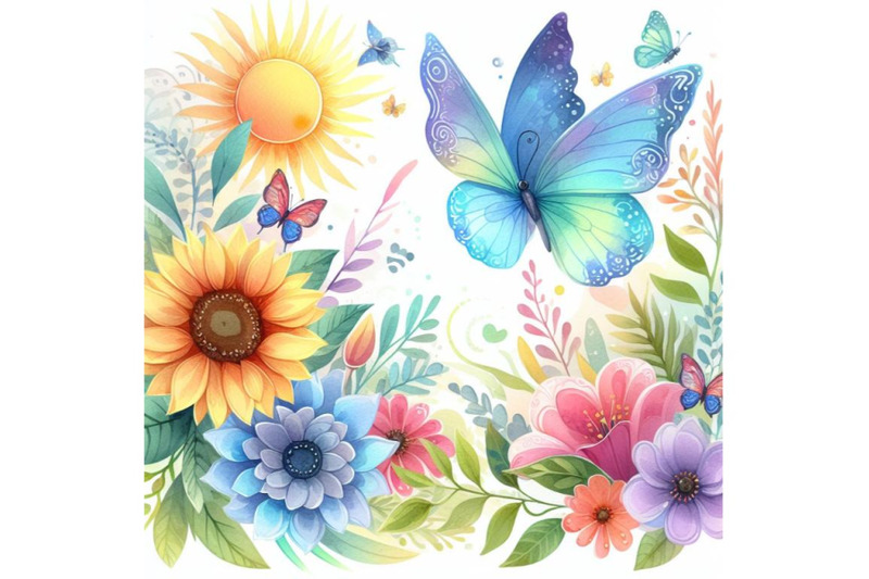 watercolor-design-summer-illustration-background-art-colorful-nature-a