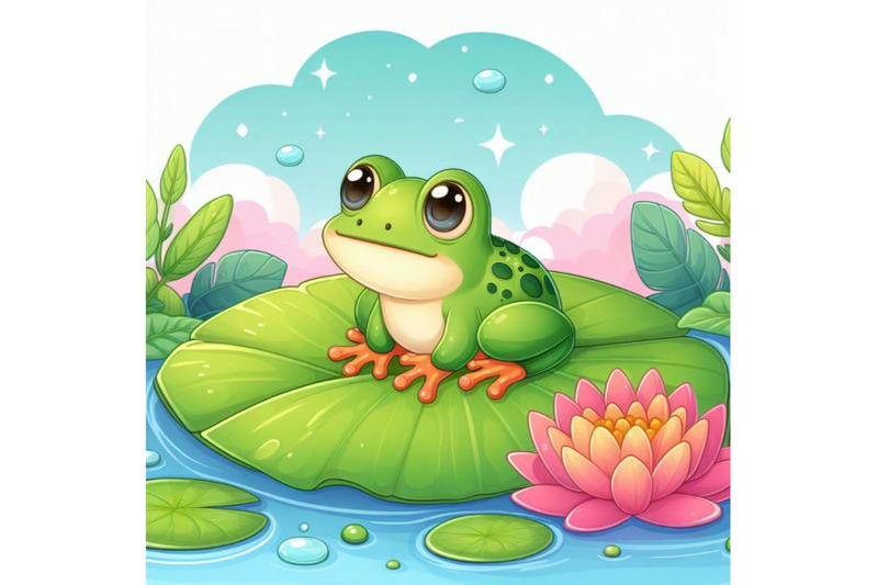 12-illustration-of-cute-frog-setset