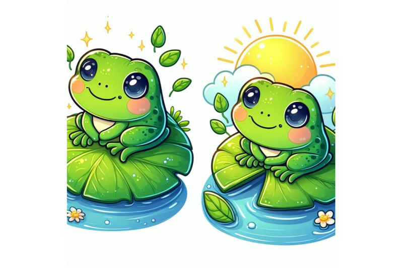 12-illustration-of-cute-frog-setset