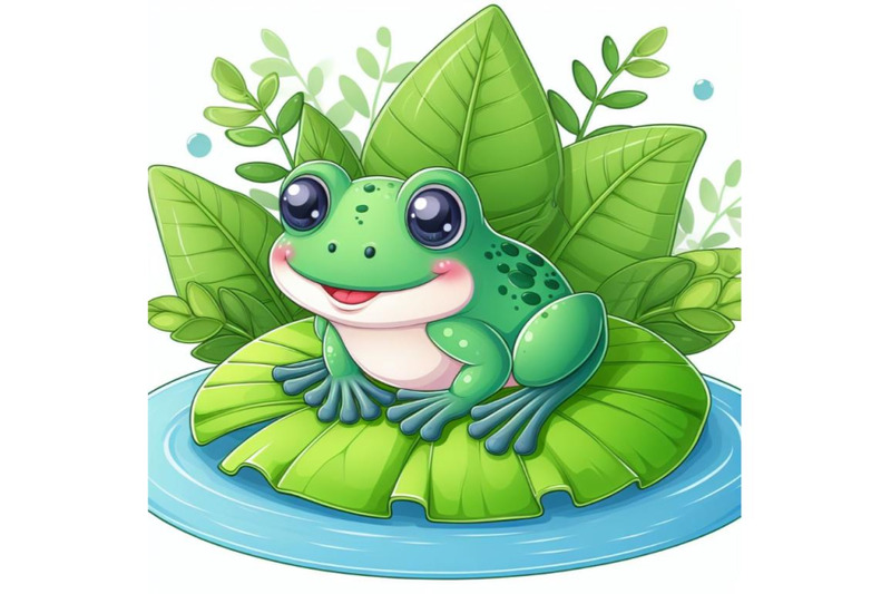 12-illustration-of-cute-frog-setset