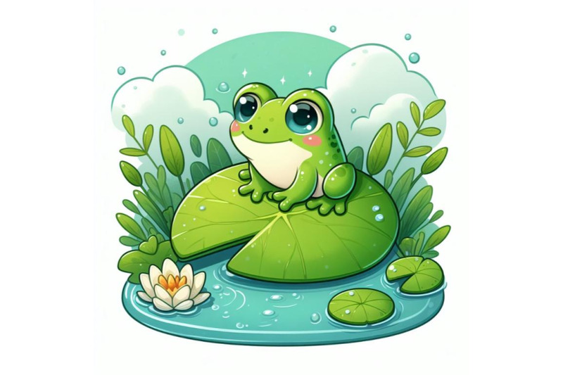 12-illustration-of-cute-frog-setset