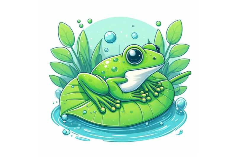 12-illustration-of-cute-frog-setset