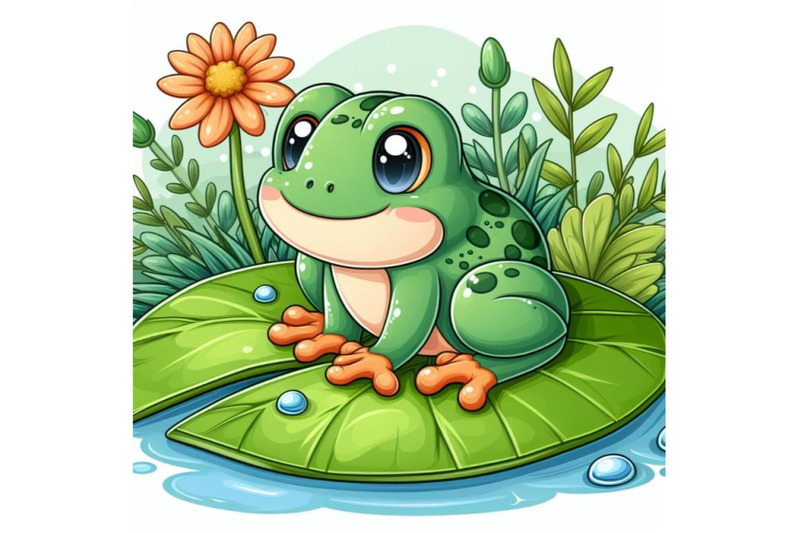 12-illustration-of-cute-frog-setset