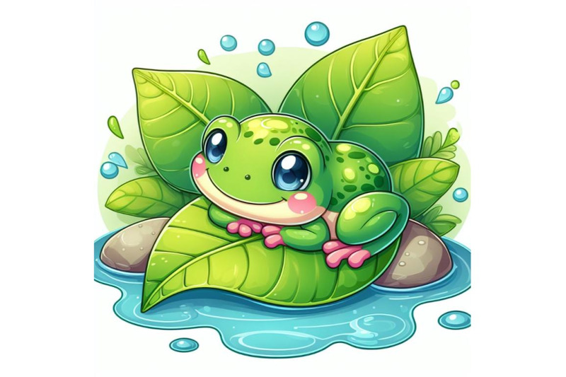 12-illustration-of-cute-frog-setset