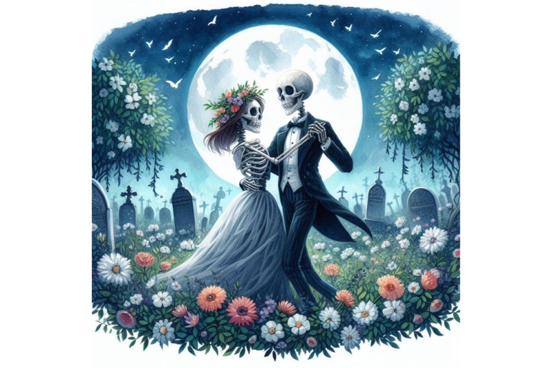 12-illustration-of-couple-skulleset