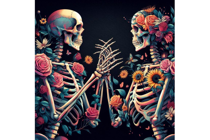 12-illustration-of-couple-skulleset