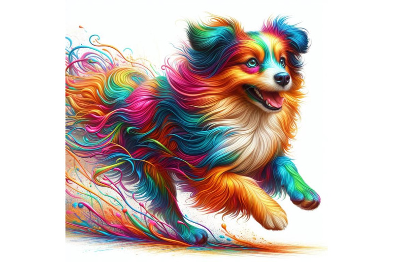 12-running-colorful-dog-running-col-set