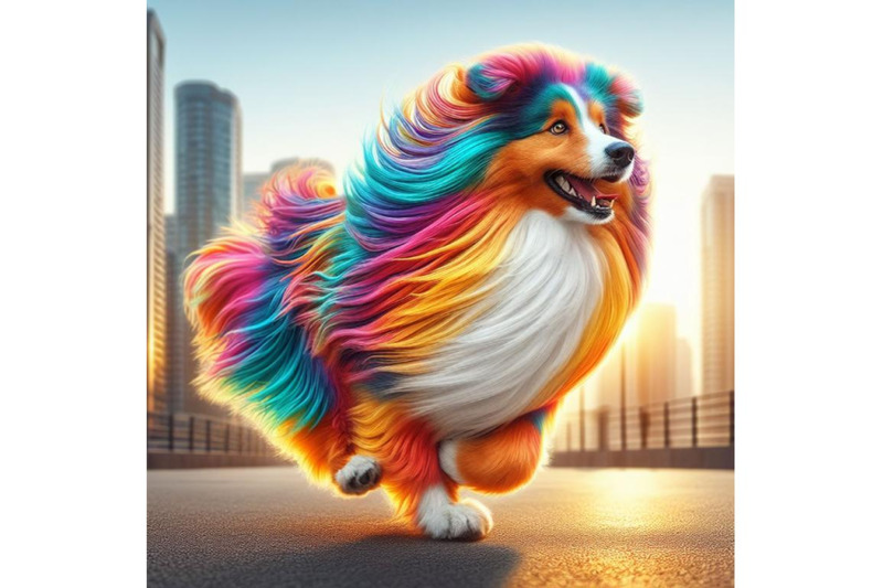 12-running-colorful-dog-running-col-set