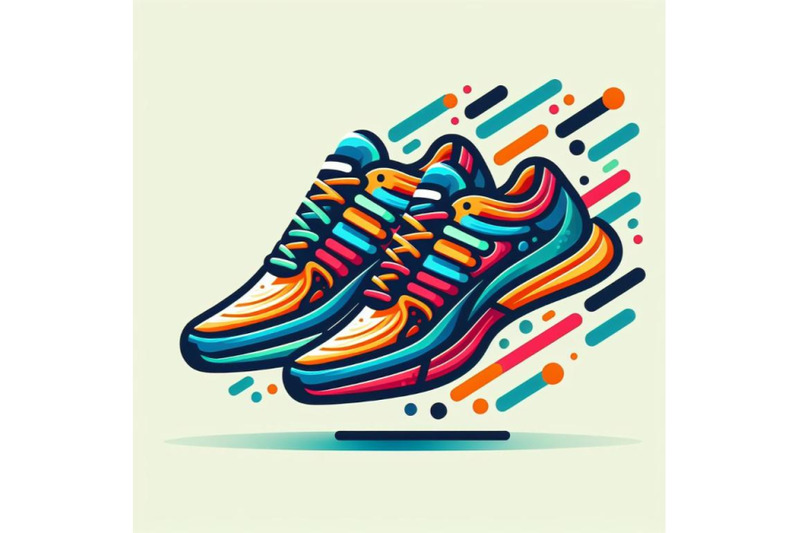 12-running-colorful-pair-shoes-brig-set