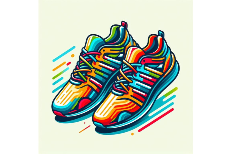 12-running-colorful-pair-shoes-brig-set