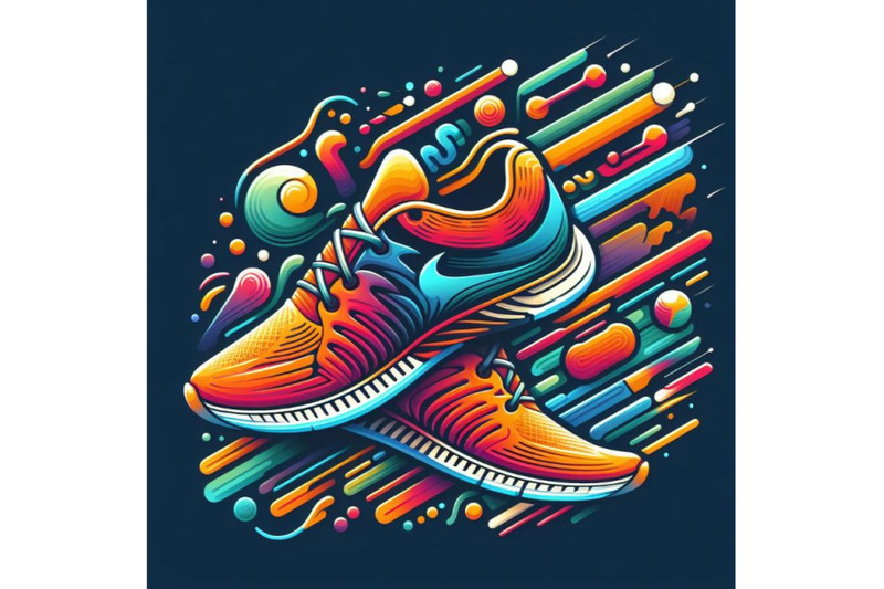 12-running-colorful-pair-shoes-brig-set