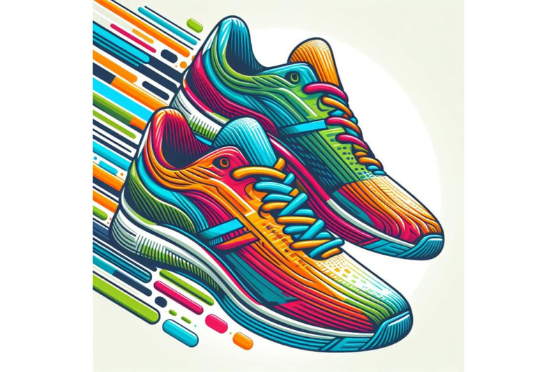 12-running-colorful-pair-shoes-brig-set