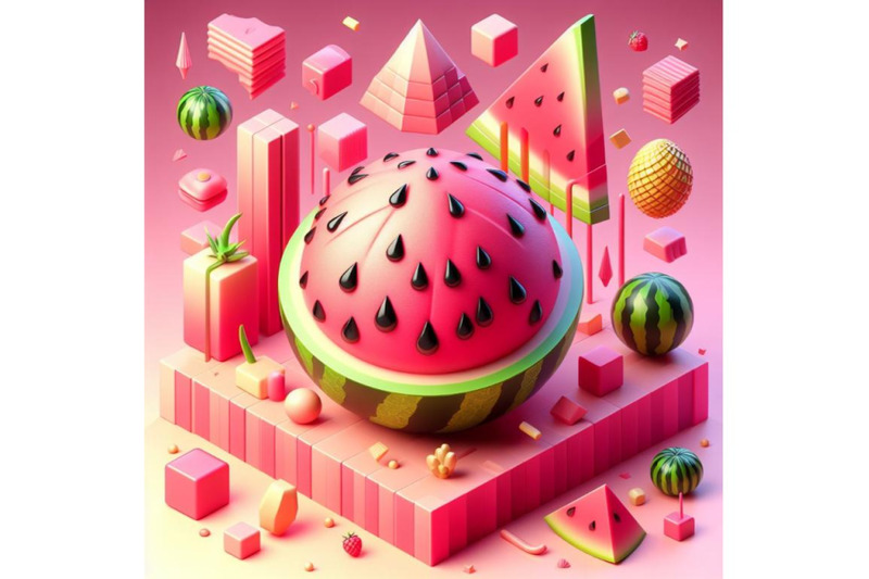 12-illustration-of-watermelon-set