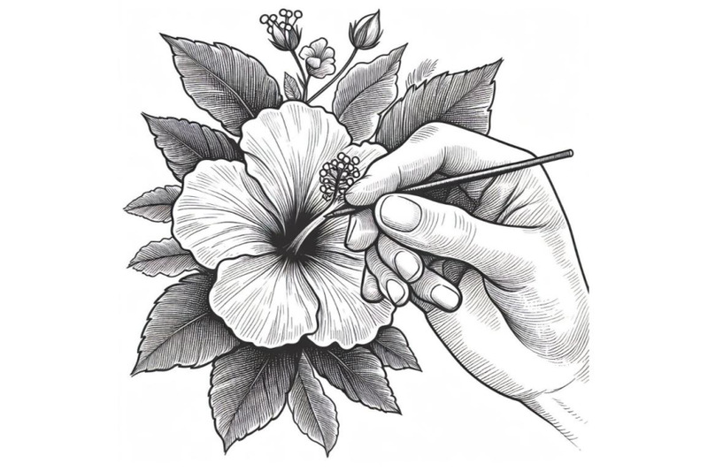 12-hand-drawing-hibiscus-flower-set