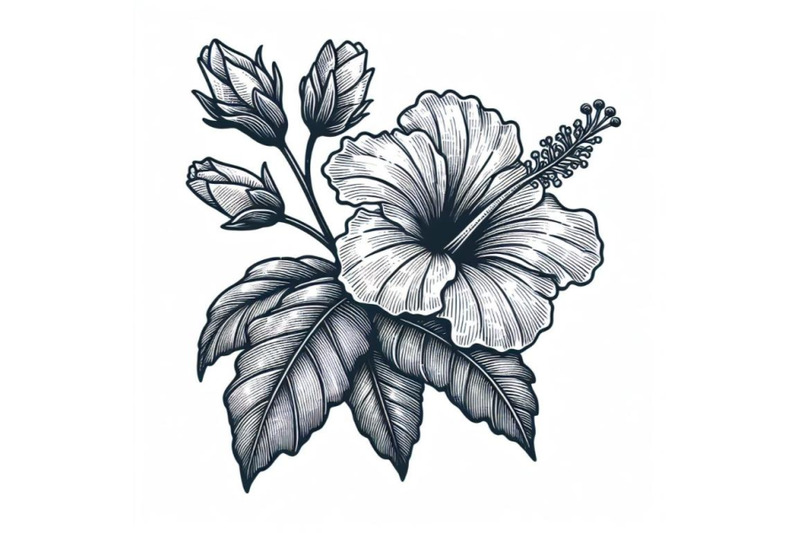 12-hand-drawing-hibiscus-flower-set