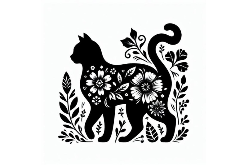 12-beautiful-black-cat-silhouette-wi-set