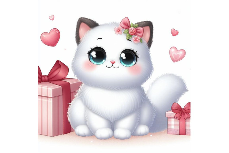 12-cute-cat-white-backgroundset