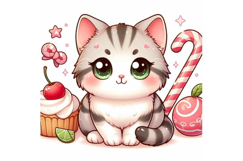 12-cute-cat-white-backgroundset