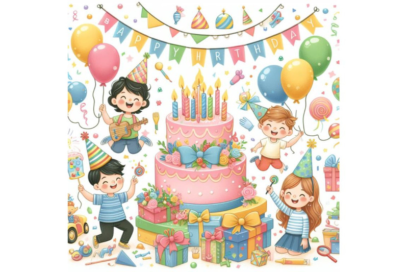 12-illustration-of-birthday-party-el-set