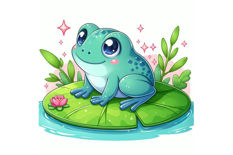 12-illustration-of-cute-frog-setting-set