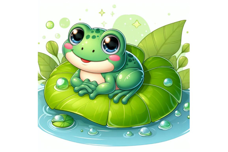 12-illustration-of-cute-frog-setting-set