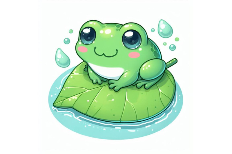 12-illustration-of-cute-frog-setting-set