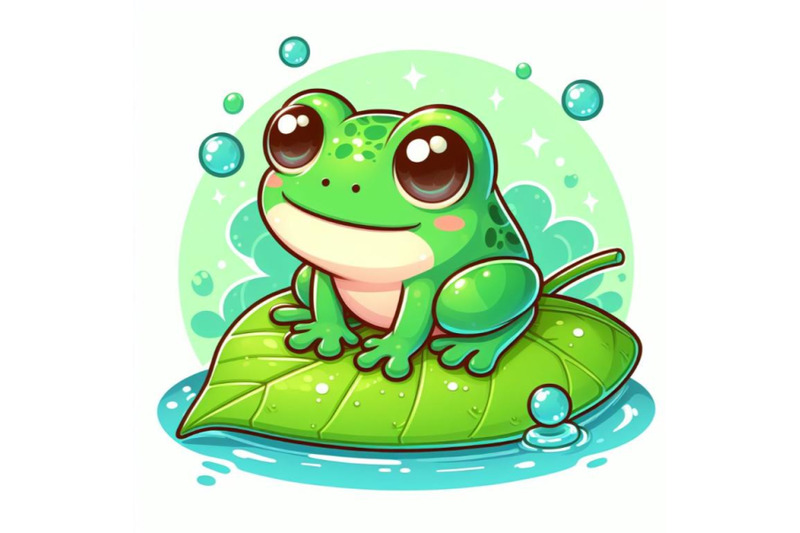 12-illustration-of-cute-frog-setting-set