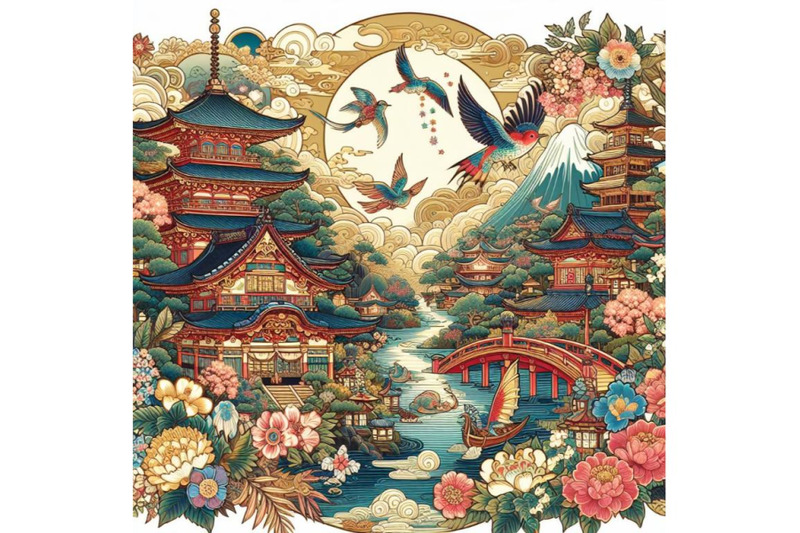 12-illustration-of-japanese-beautifu-set
