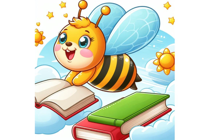 12-illustration-of-honey-bee-flying-set