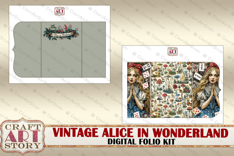 vintage-alice-wonderland-folio-kit-fussy-cuts-cards-set