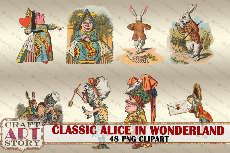 classic-alice-in-wonderland-clipart-48-png-digital-stickers