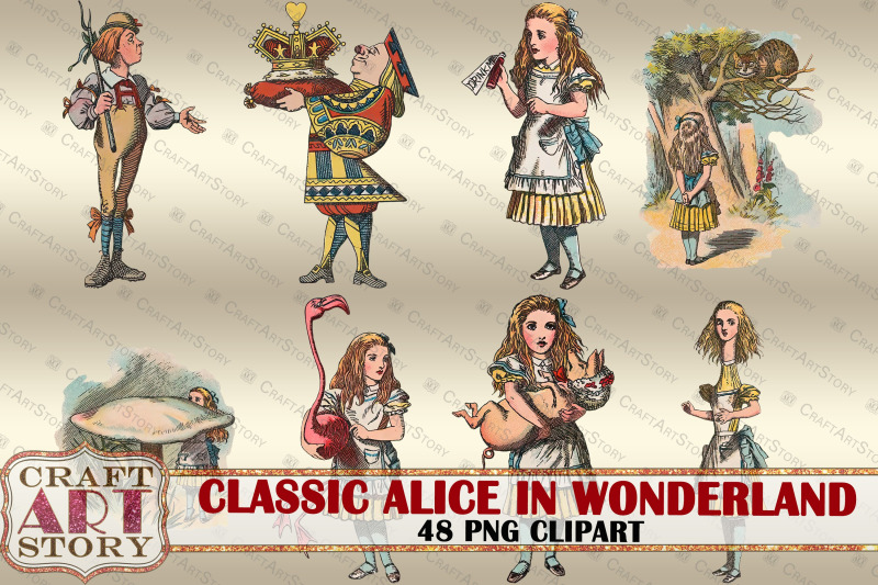 classic-alice-in-wonderland-clipart-48-png-digital-stickers