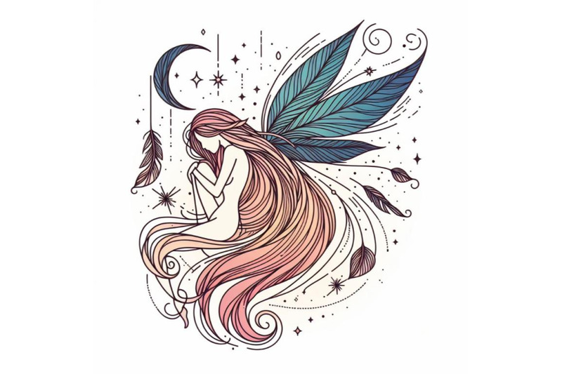 12-beautiful-fairy-line-art-fallset