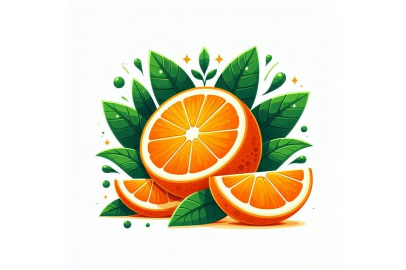 12-fresh-cut-orange-fruit-abstset