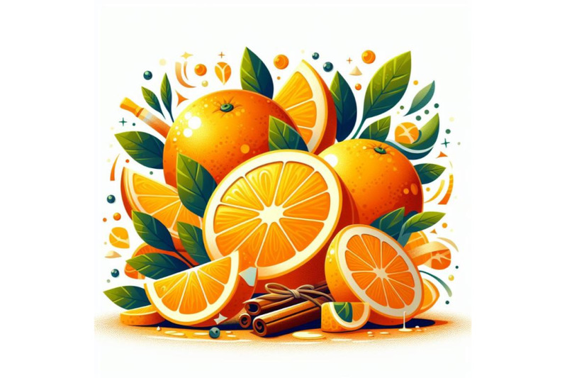 12-fresh-cut-orange-fruit-abstset