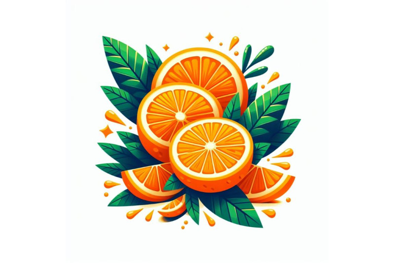 12-fresh-cut-orange-fruit-abstset