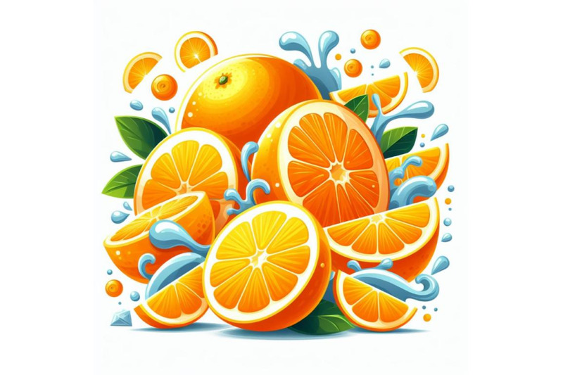 12-fresh-cut-orange-fruit-abstset