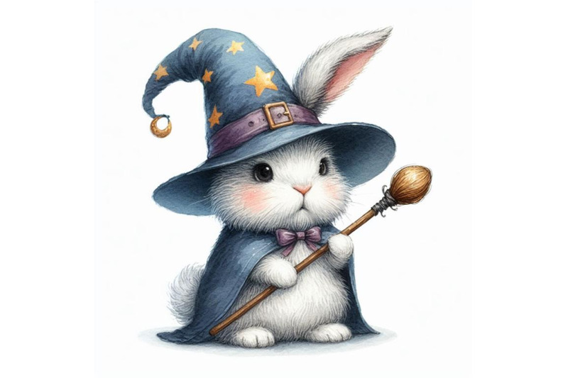 12-rabbit-wizard-digital-watercoset