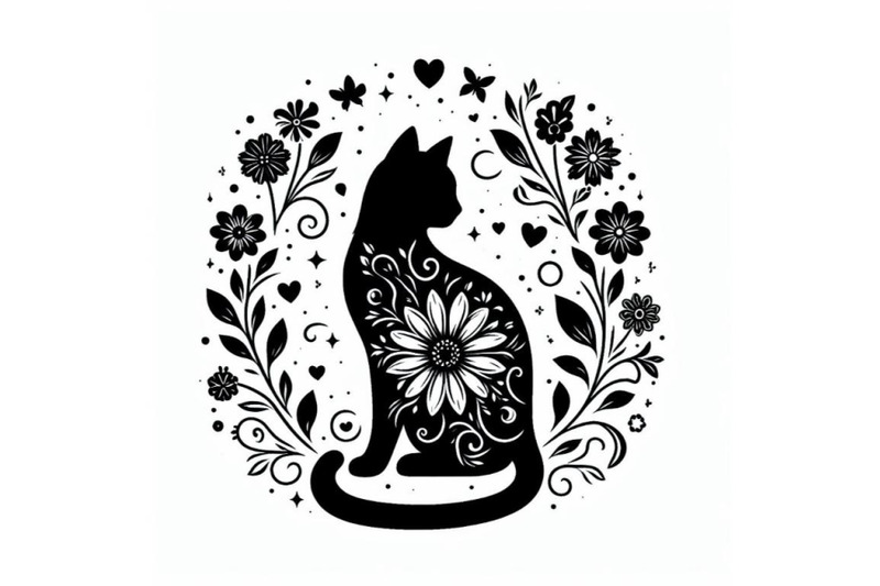 12-beautiful-black-cat-silhouettset