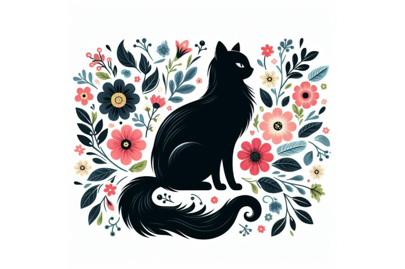 12-beautiful-black-cat-silhouettset