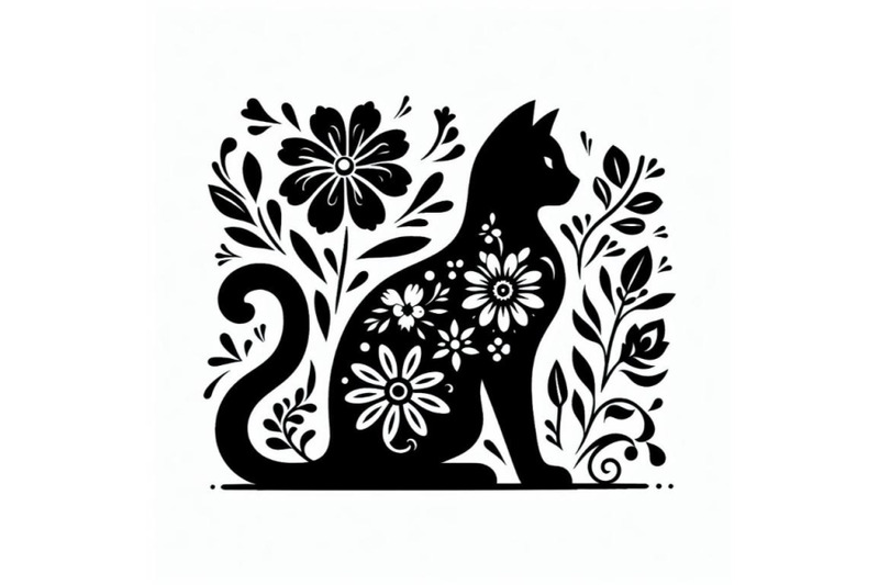 12-beautiful-black-cat-silhouettset