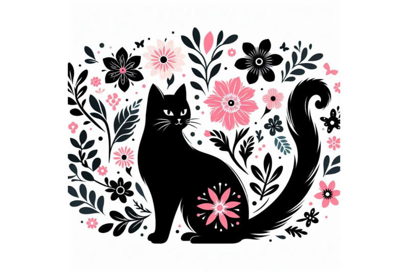 12-beautiful-black-cat-silhouettset