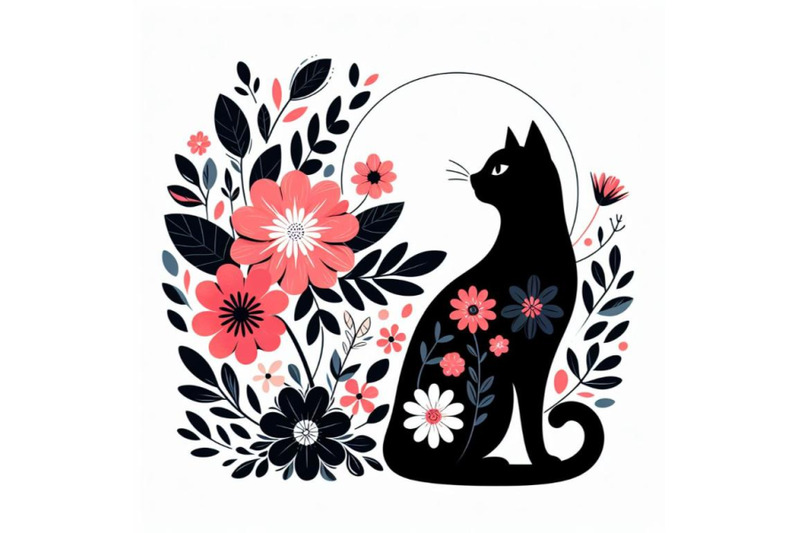 12-beautiful-black-cat-silhouettset