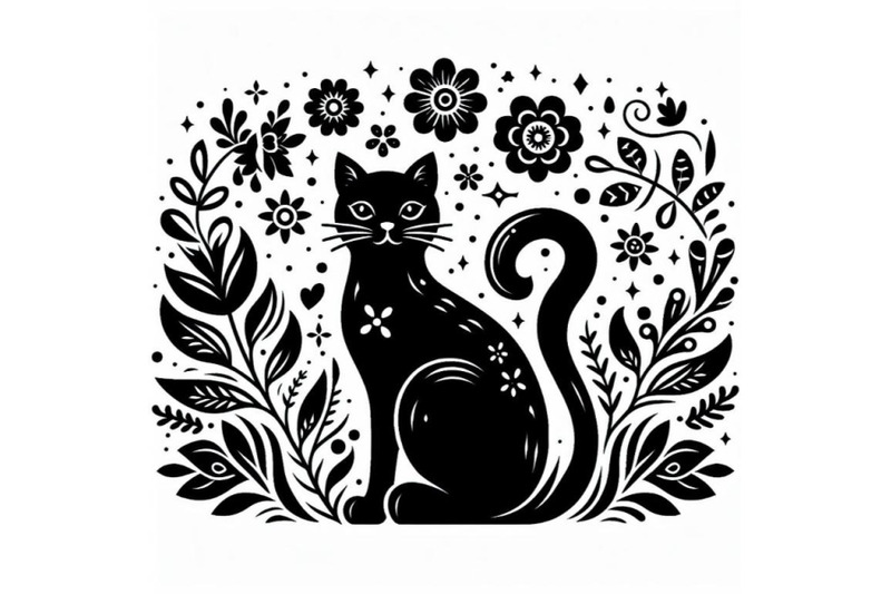 12-beautiful-black-cat-silhouettset