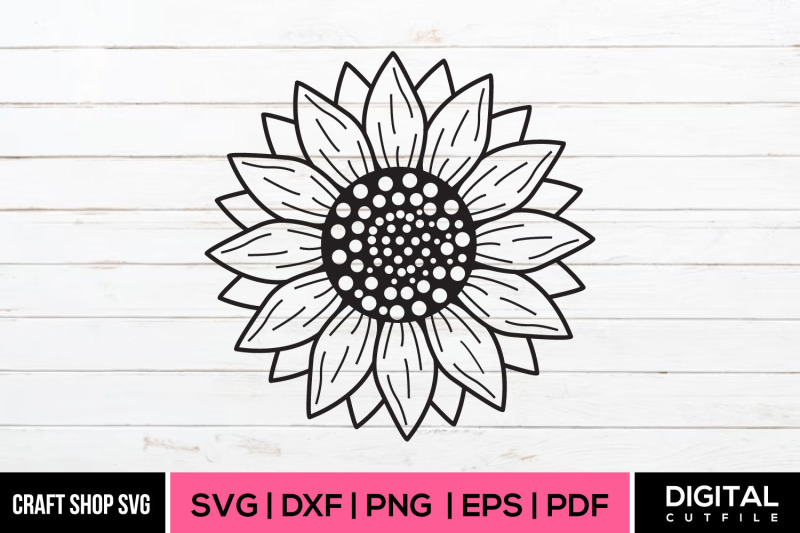 sunflower-svg-dxf-eps-png
