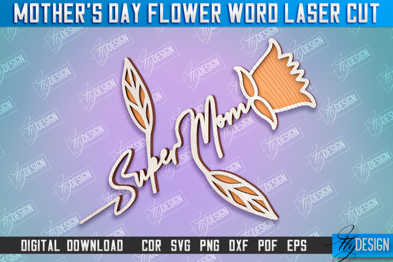 mother-039-s-day-flower-word-layered-flower-design-gift-design-cnc