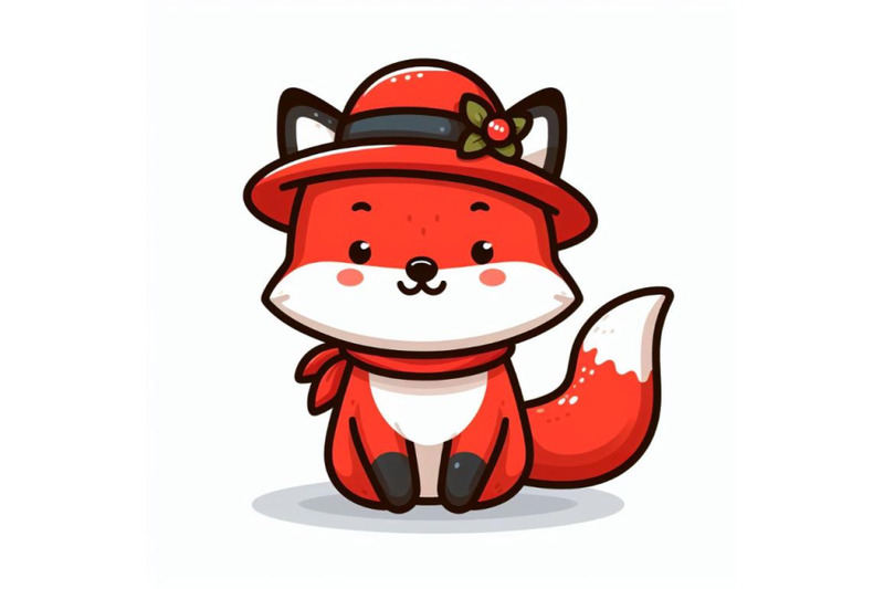 12-cute-fox-cartoon-withset