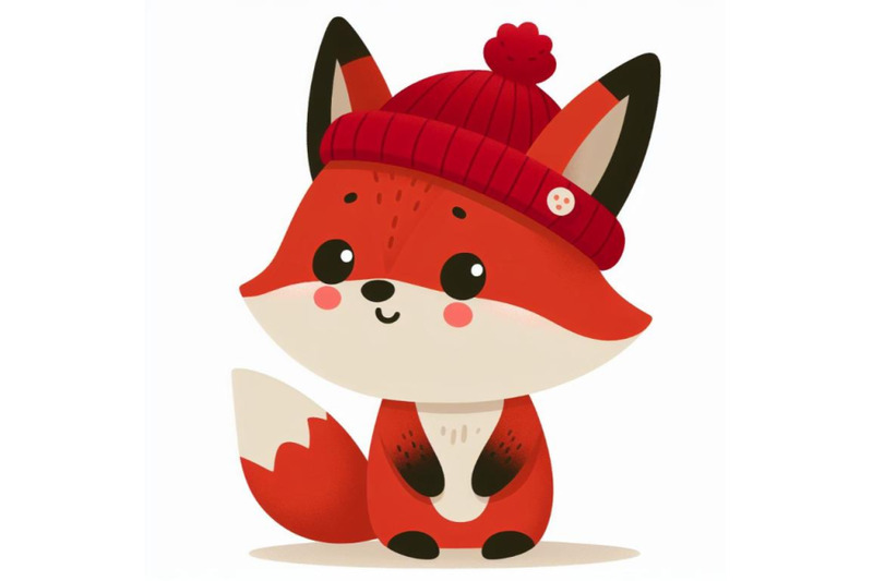 12-cute-fox-cartoon-withset