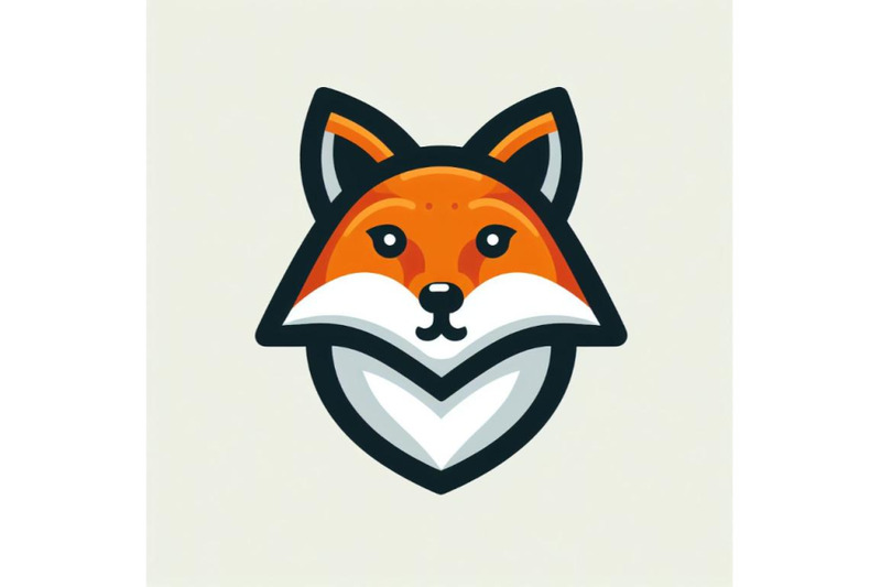 12-fox-head-logo-minimal-modern-set